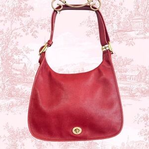 Cherry Red🍒Vintage Coach Legacy Crescent Bag | Style 9718 | Perfection Condition